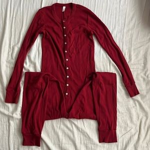 American Apparel Union Suit Pajama women’s Large